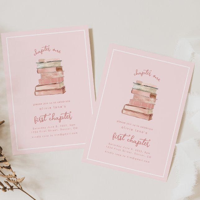 Storybook First Kapitel Geburtstagsparty Einladung (Von Creator hochgeladen)