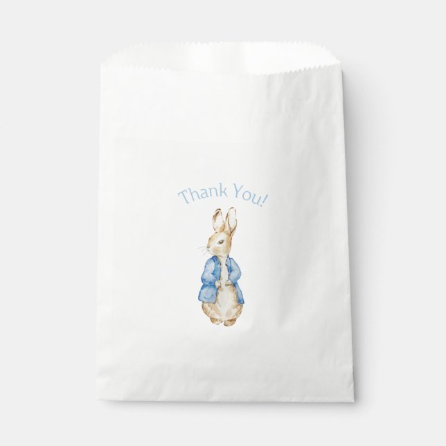 Storybook Garden Rabbit Inspired Baby Shower  Geschenktütchen (Vorderseite)