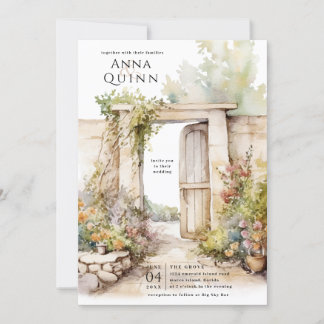 Storybook Garden Villa Wedding Einladung