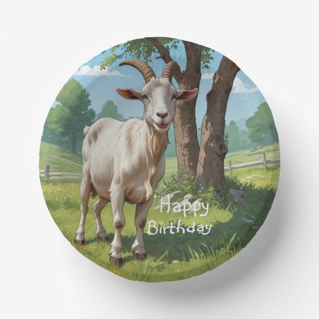 Storybook Goat Pappteller (Vorderseite)