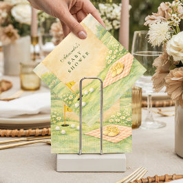 Storybook Golf Baby Shower Serviette