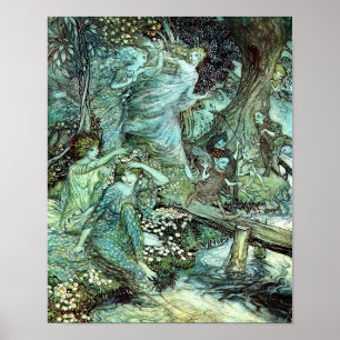 Storybook Ladys Vintag Poster