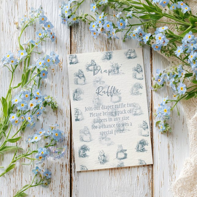 Storybook Little Maus Diaper Raffle Begleitkarte (Von Creator hochgeladen)