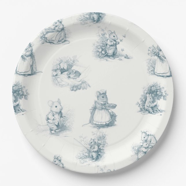 Storybook Little Mouse Pappteller (Vorderseite)