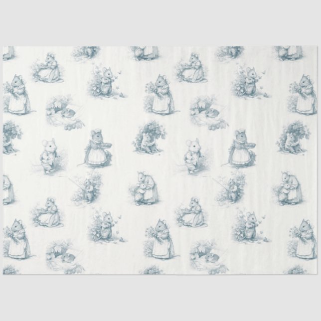 Storybook Little Mouse Seidenpapier (Vorderseite)