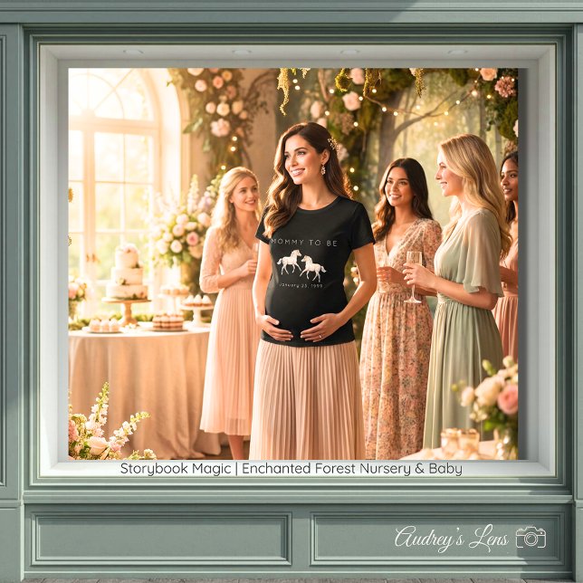 Storybook Magic Enchanted Forest Mommy To Be T-Shirt (Storybook Magic Enchanted Forest Mommy To Be T-Shirt)