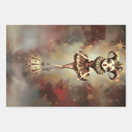 Storybook Melancholic Clown Geschenkpapier Set