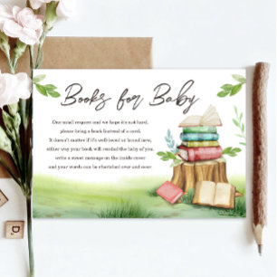 Storybook Neue Kapitel Baby-Dusche Bringen Sie ein Begleitkarte