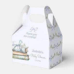 Storybook Neues Kapitel Blaues Jungen-Baby-Schleif Geschenkschachtel