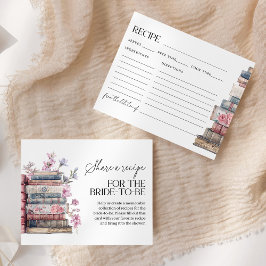 Storybook New Chapter Bridal Shower Recipe Card