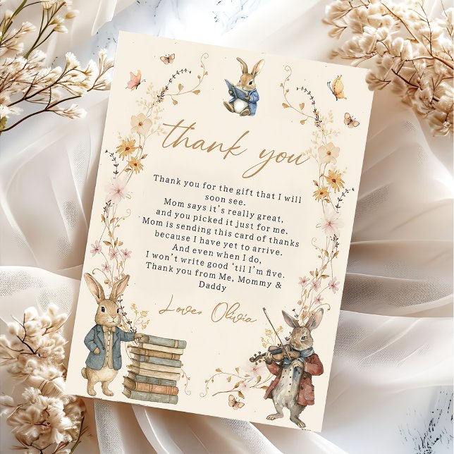 Storybook New Chapter Will Begin Thank You Card Dankeskarte (Von Creator hochgeladen)