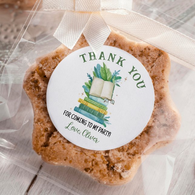 Storybook New Kapitel Geburtstag Runder Aufkleber (Von Creator hochgeladen)