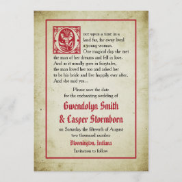 Storybook Page | Vintag Märchen Save the Date