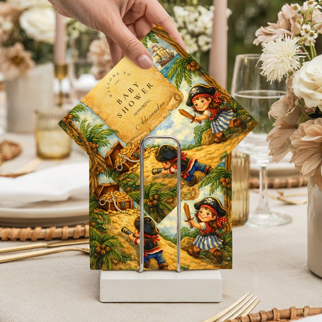 Storybook Pirate Adventure Baby Shower Serviette (Von Creator hochgeladen)