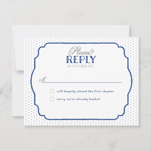 Storybook Romance Response Cards RSVP Karte (Vorderseite)