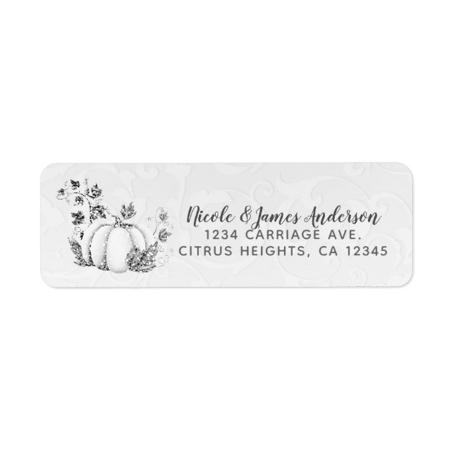 Storybook Silver White Pumpkin Fairy Tale Party (Vorne)