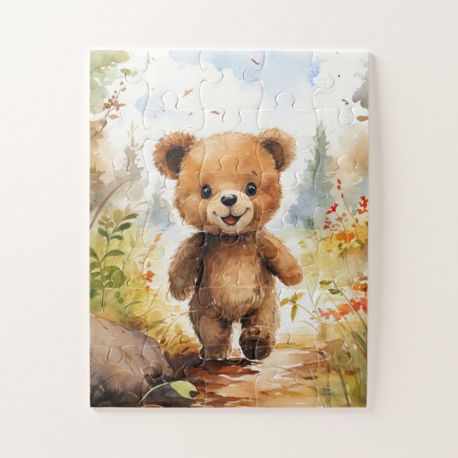 Storybook Style Teddy Bear Jigsaw Puzzle (Vertikal)