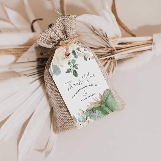 Storybook Themed Neues Kapitel Baby Dusche Geschenkanhänger (Von Creator hochgeladen)