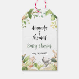 Storybook Themed Woodland Animals Baby Dusche Geschenkanhänger