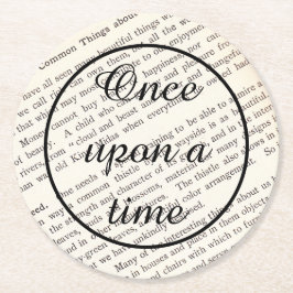 Storybook-Untersetzer - einst Runder Pappuntersetzer