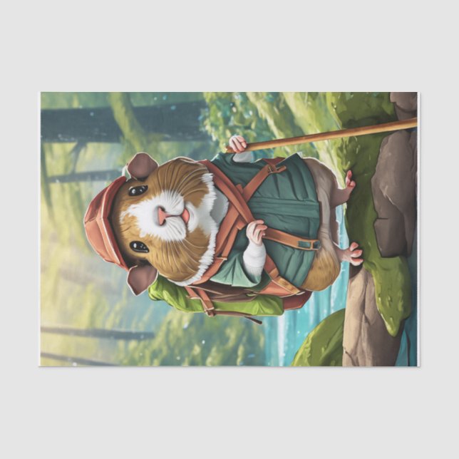 Storybook Wanderer, Guinea Pig Wiker Typ Seidenpapier (Vorderseite)