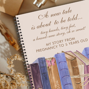Storybook Watercolor Livres Baby Pregnancy Journal