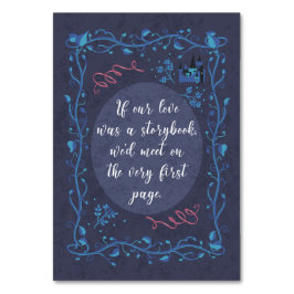 Storybook Wedding - Table Card Tischnummer