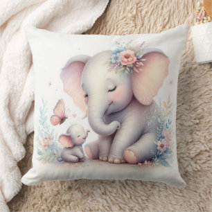 Storybook Woodland Babies Elephant und Baby Kissen