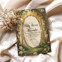 Storybook Woodland Forest Baby Dusche