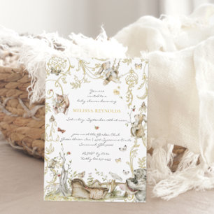 Storybook   Woodland Forest Baby Dusche Einladung