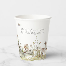 Storybook | Woodland Forest Baby Dusche Pappbecher