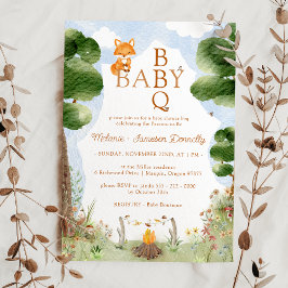 Storybook Woodland Fox Baby GRILLEN Shower Einladung