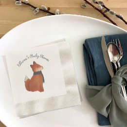 Storybook Woodland Friends Fuchs-Baby-Party Serviette