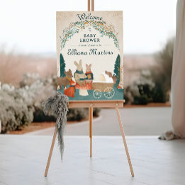 Storybook Woodland Friends Kinderdusche Willkommen