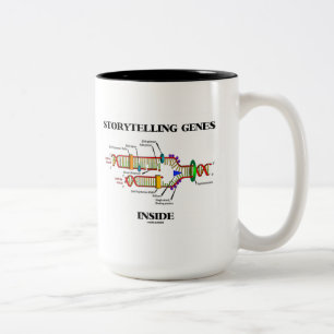 Storyelling Genes Inside (DNA-Replikation) Zweifarbige Tasse