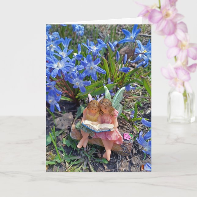 Storytime Fairy Garden Grußkarte Karte (Orchidee)