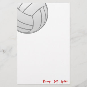 Stoß-Set-Spitzen-Volleyball Briefpapier