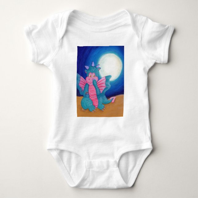 Stoßen der magische Drache luft Baby Strampler (Vorderseite)