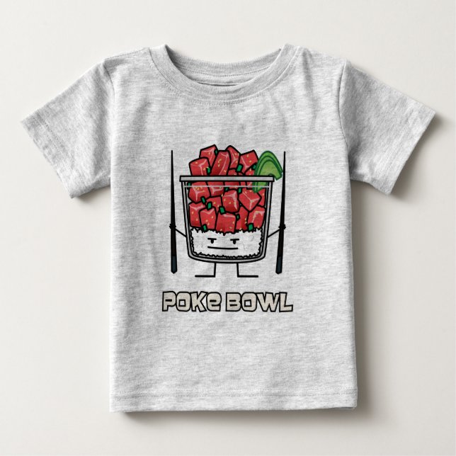 Stoßen Sie Salatessstäbchen aku roher Fische Baby T-shirt (Vorderseite)