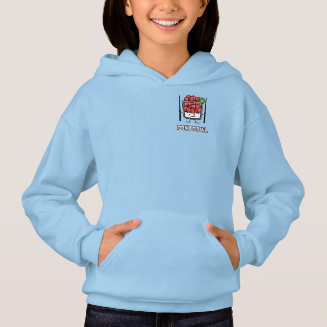 Stoßen Sie Salatessstäbchen aku roher Fische Hoodie (Vorderseite)