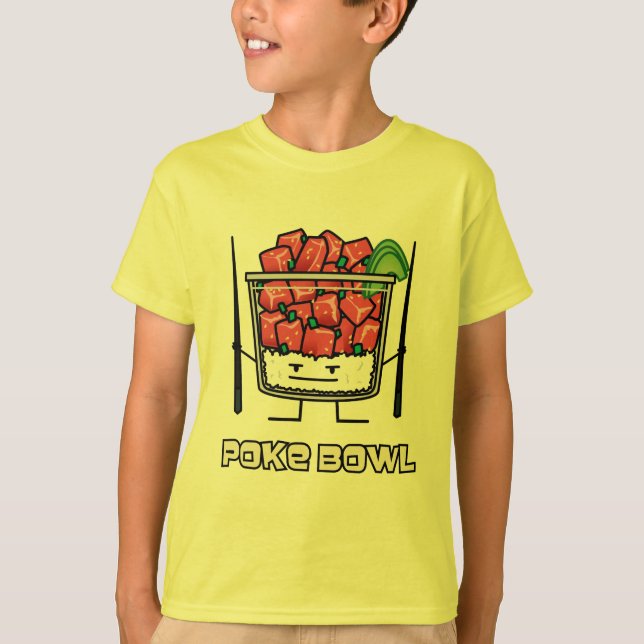 Stoßen Sie Salatessstäbchen aku roher Fische T-Shirt (Vorderseite)