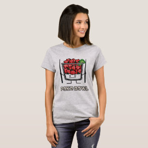 Stoßen Sie Salatessstäbchen aku roher Fische T-Shirt