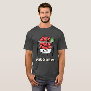 Stoßen Sie Salatessstäbchen aku roher Fische T-Shirt