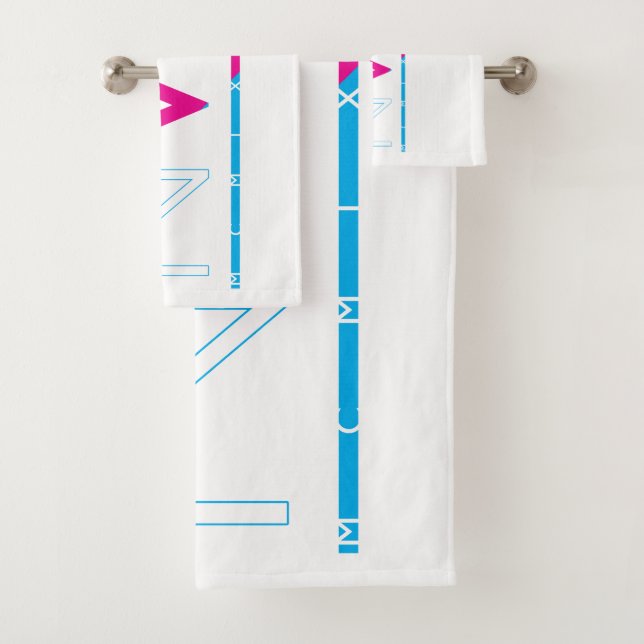 Stoßfänger [CMYK] Badhandtuch Set (Insitu)