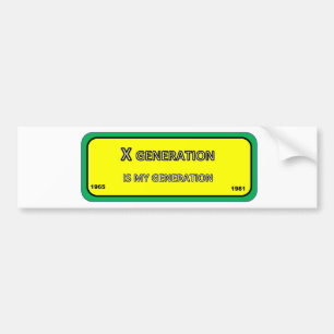 Stoßfänger/Fensteraufkleber für X-Generation Autoaufkleber