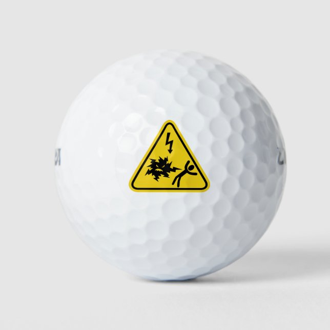 Stoßgefahr Golfball (Vorderseite)