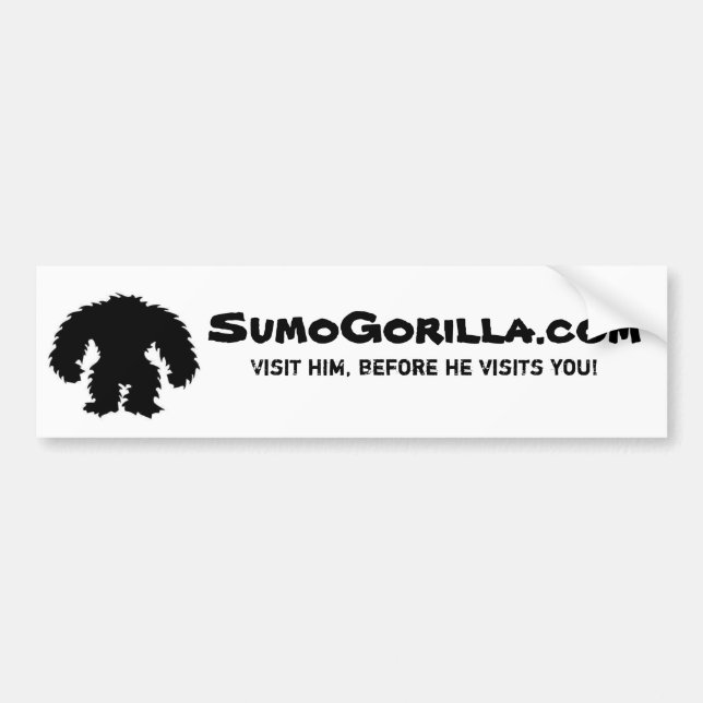 Stoßsticker-SumoGorilla.com Autoaufkleber (Vorne)