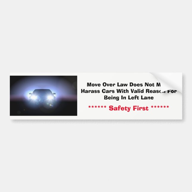 Stoßstock-links Weg Autoaufkleber (Vorne)