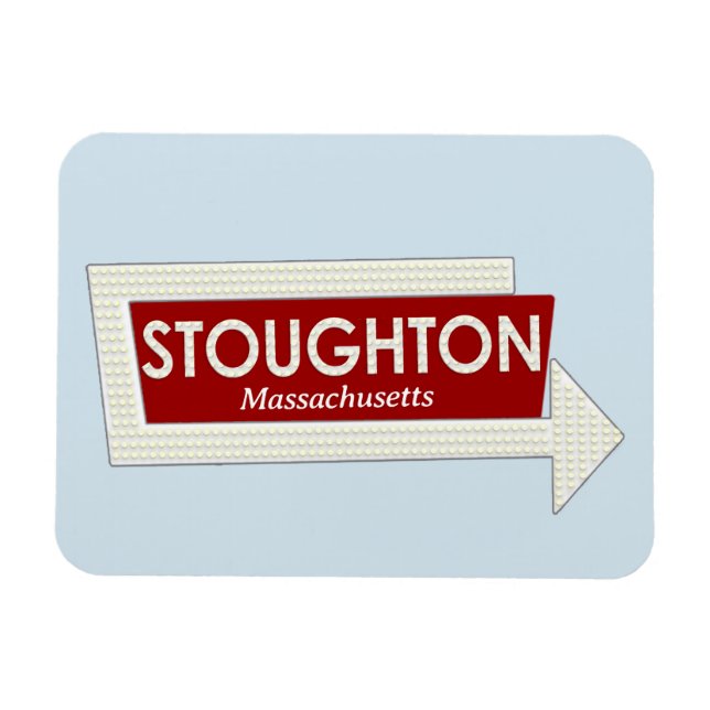 Stoughton Massachusetts Erinnerungen Magnet (Horizontal)