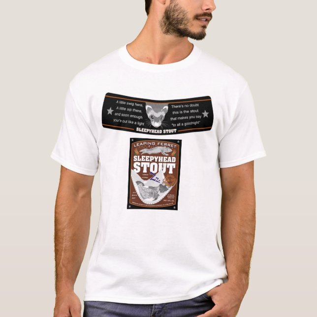 Stout Aufkleber des Sleepyhead T-Shirt (Vorderseite)